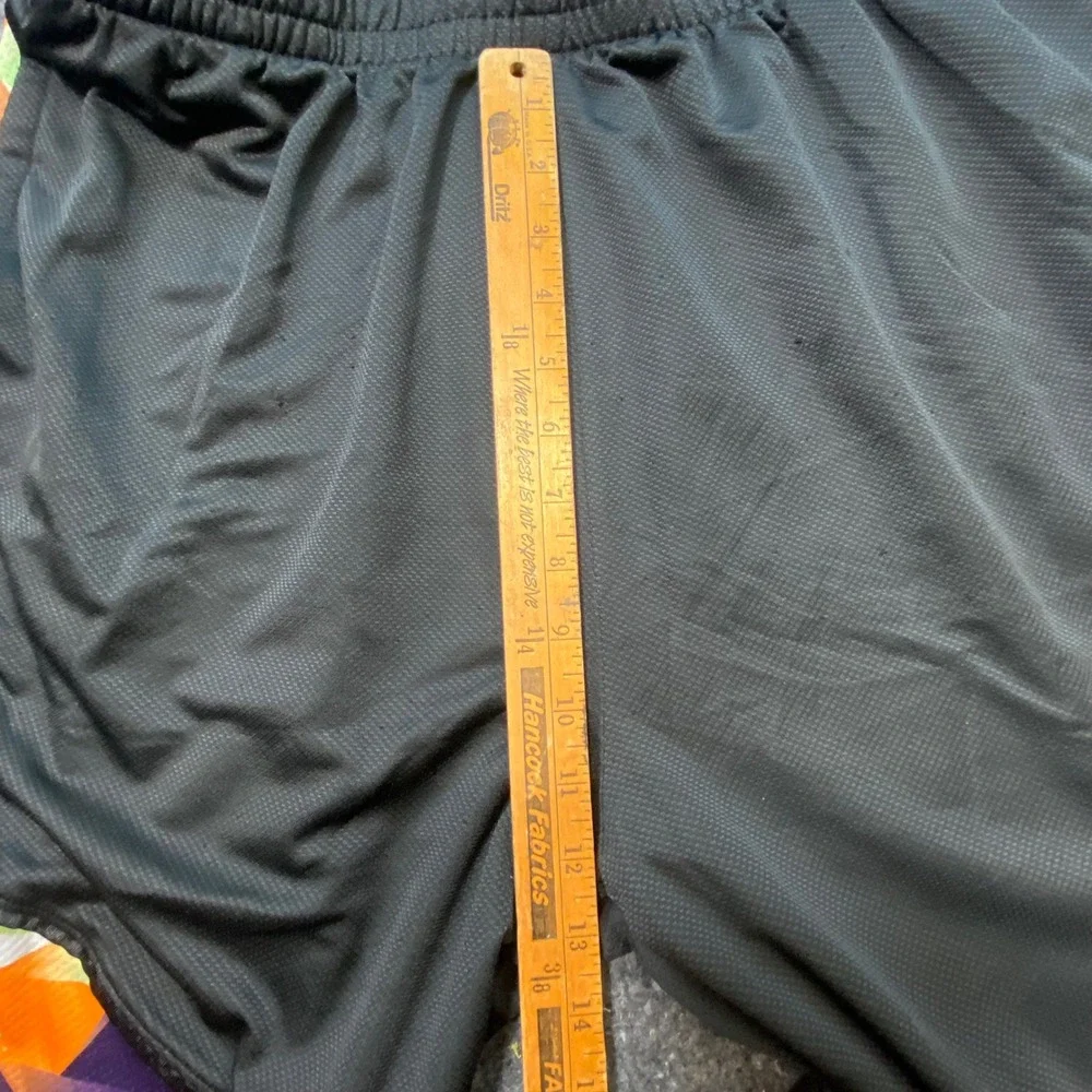 Jordan Basketball Shorts L Large Mens Black Orange Geometric Print Jumpman‎ Mesh